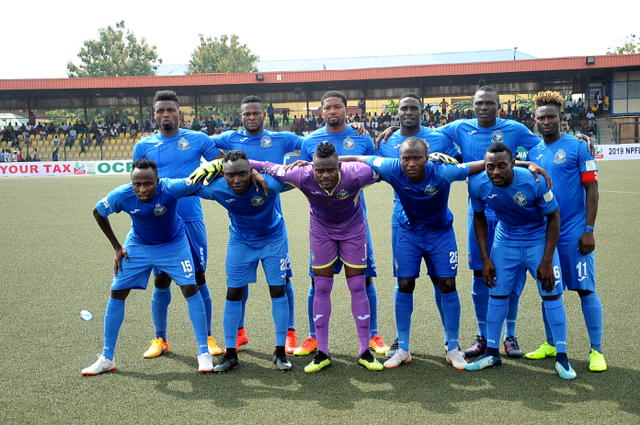 Enyimba of Aba at the Championships Playoff game vs Rangers International
