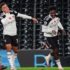 Ola Aina celebrates his first Premier League goal